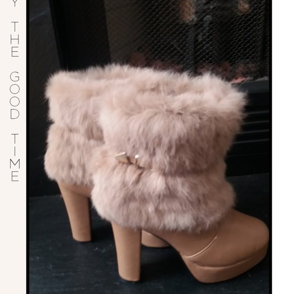Ankle Boots Shoes - Fur Ankle Boots